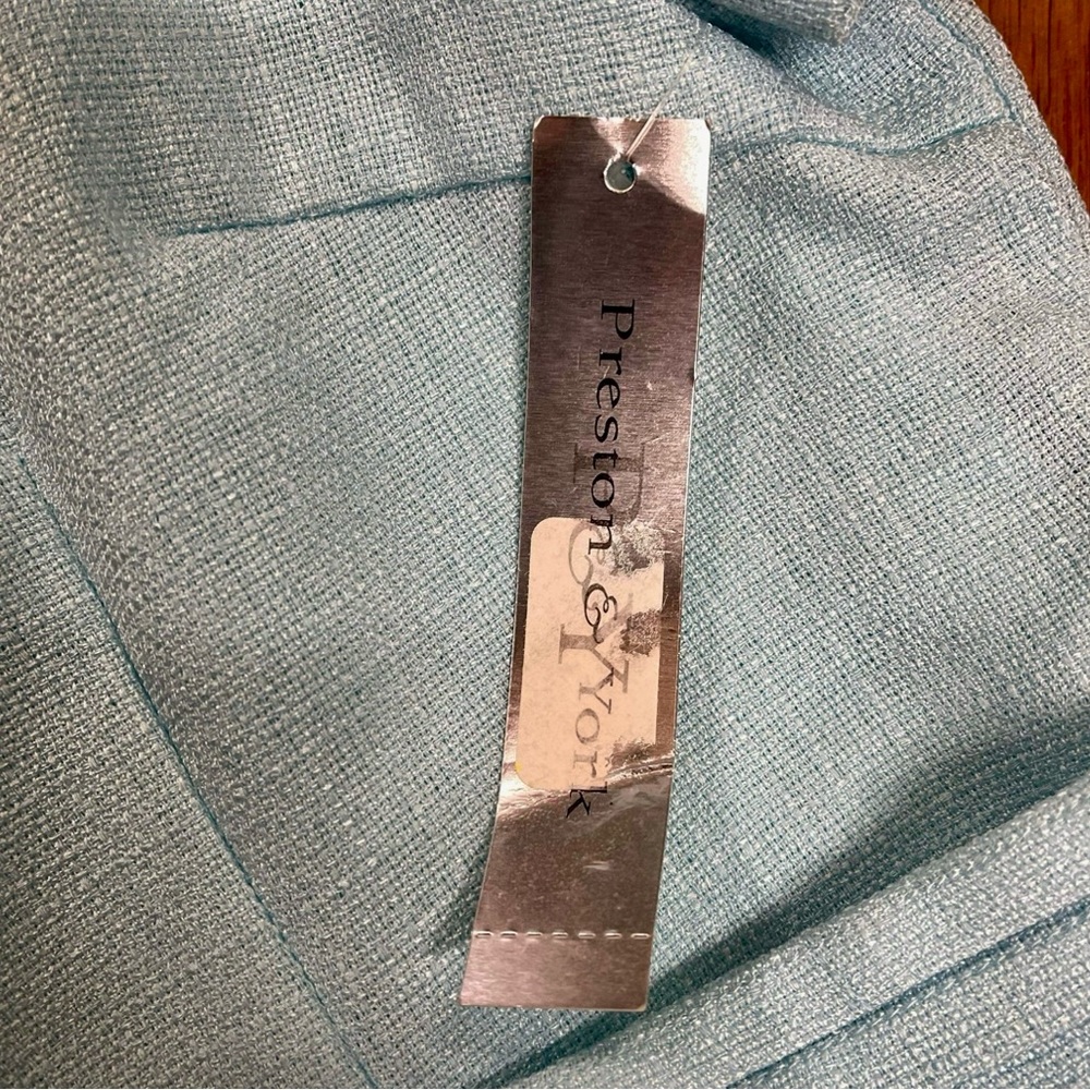 Preston & York NWT Blue Dress, Size 14 - Picture 3 of 6